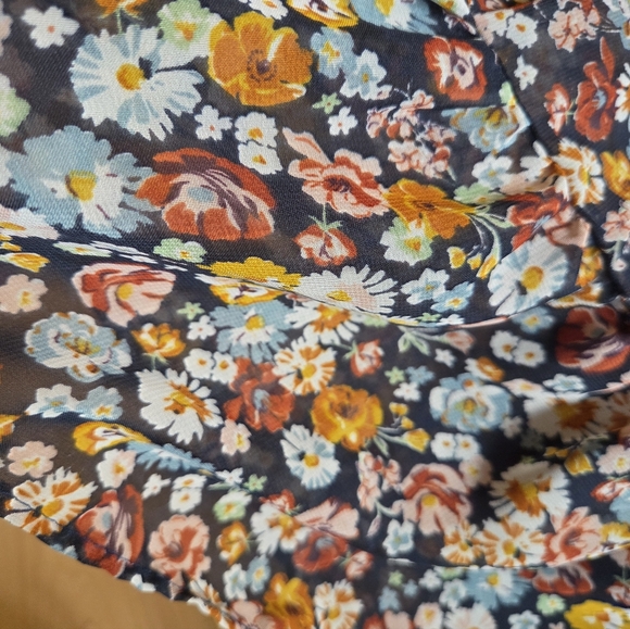 Zara Multicolor Floral Mini Dress - Picture 6 of 6